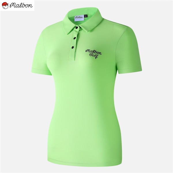 malbon 4종 여성 파스텔톤 반팔 카라티셔츠